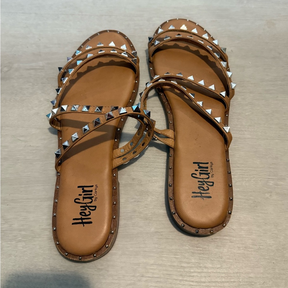 Brand new Hey Girl by Corkys. Brown flats